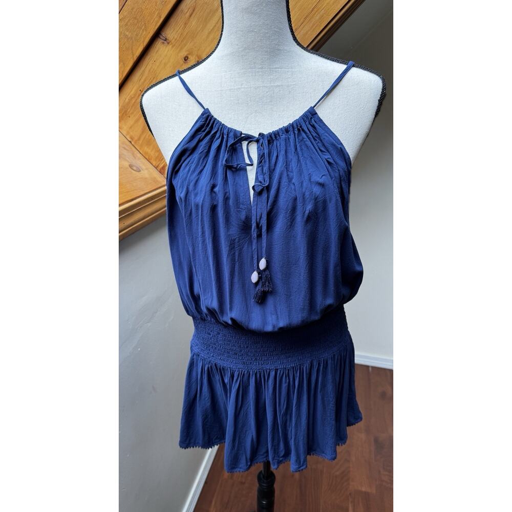 Victoria’s Secret Vintage Mini Dress Festival Y2K Navy Adjustable XL - Picture 2 of 9